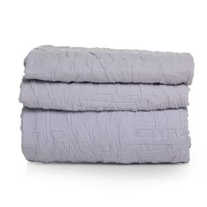 3D Βαμβακερή Ανάγλυφη Πετροπλυμένη Πετσέτα Desiree σε 4 Αποχρώσεις Προσώπου | 55x80cm Λιλά